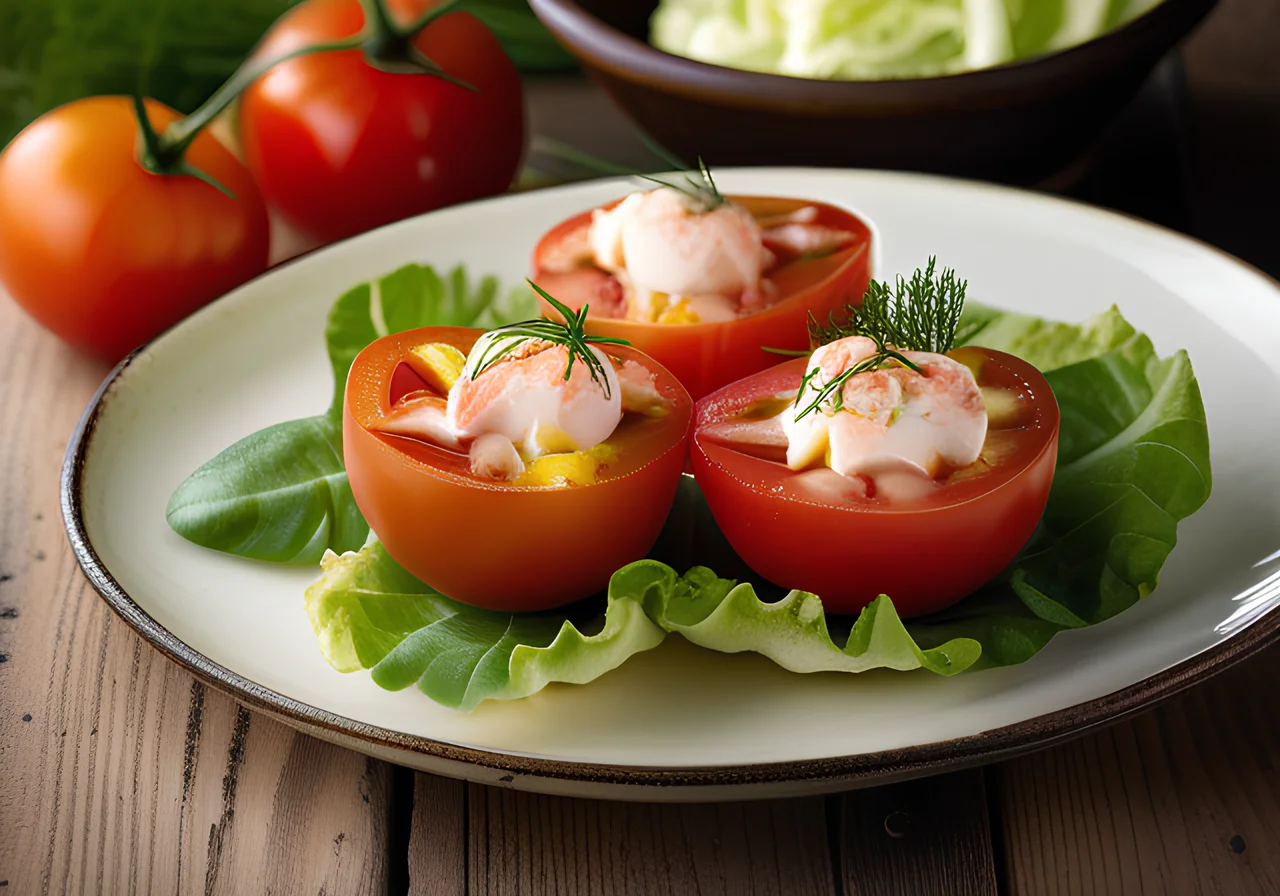 Tomatoes with Crème Fraîche