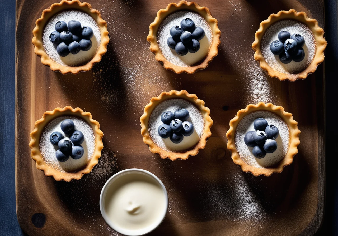 Berry Tartlets with Vanilla Cream