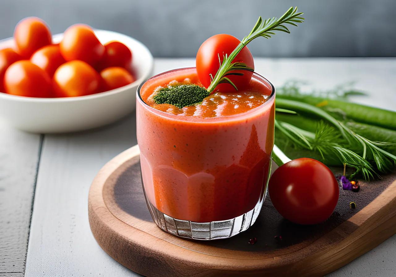 Tomato-Cucumber Smoothie with Kefir for the Thermomix®