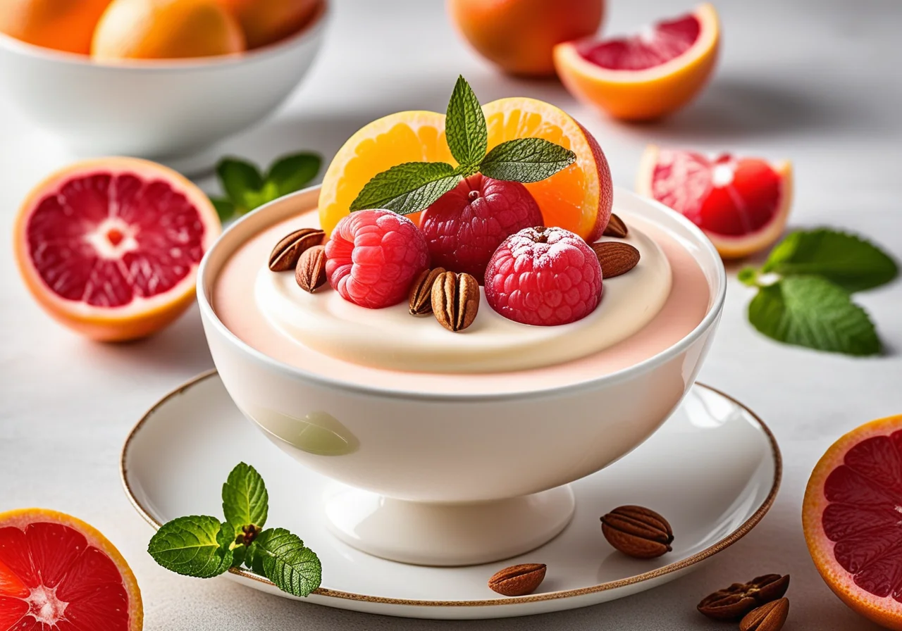 Grapefruit Yogurt Dessert