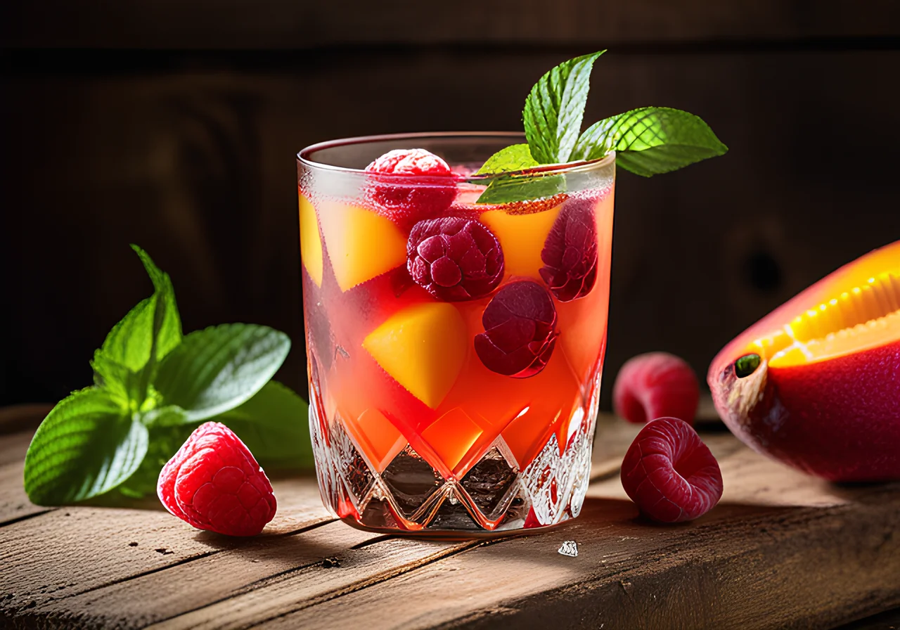 Mango Raspberry Cocktail