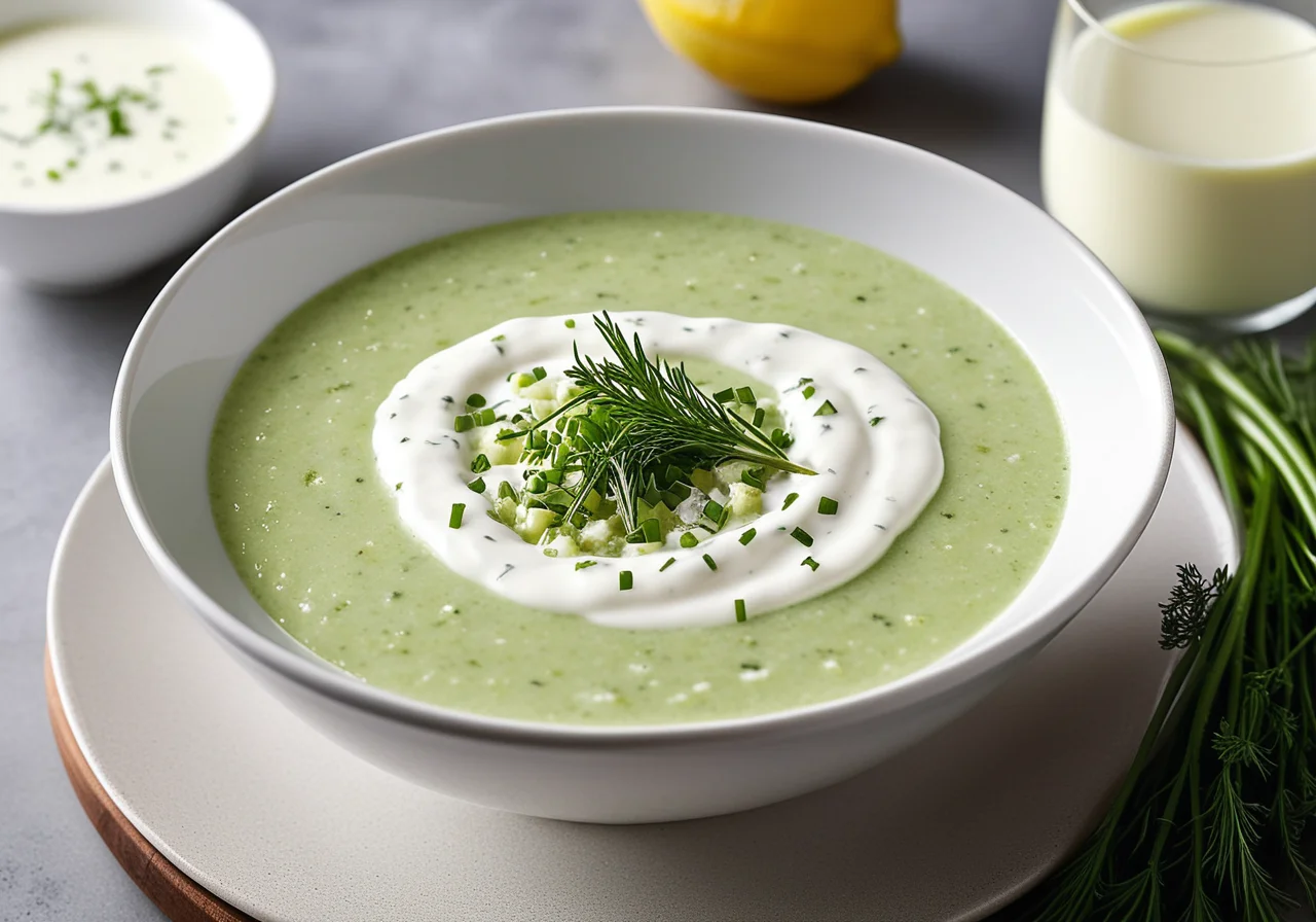 Cold Cucumber Cream Soup