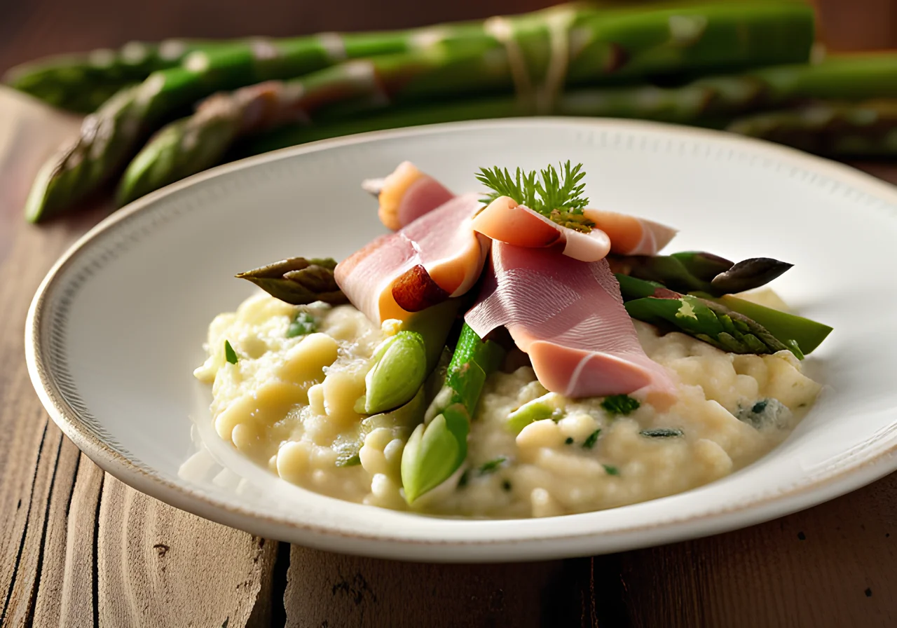 Risotto with Asparagus and Parma Ham