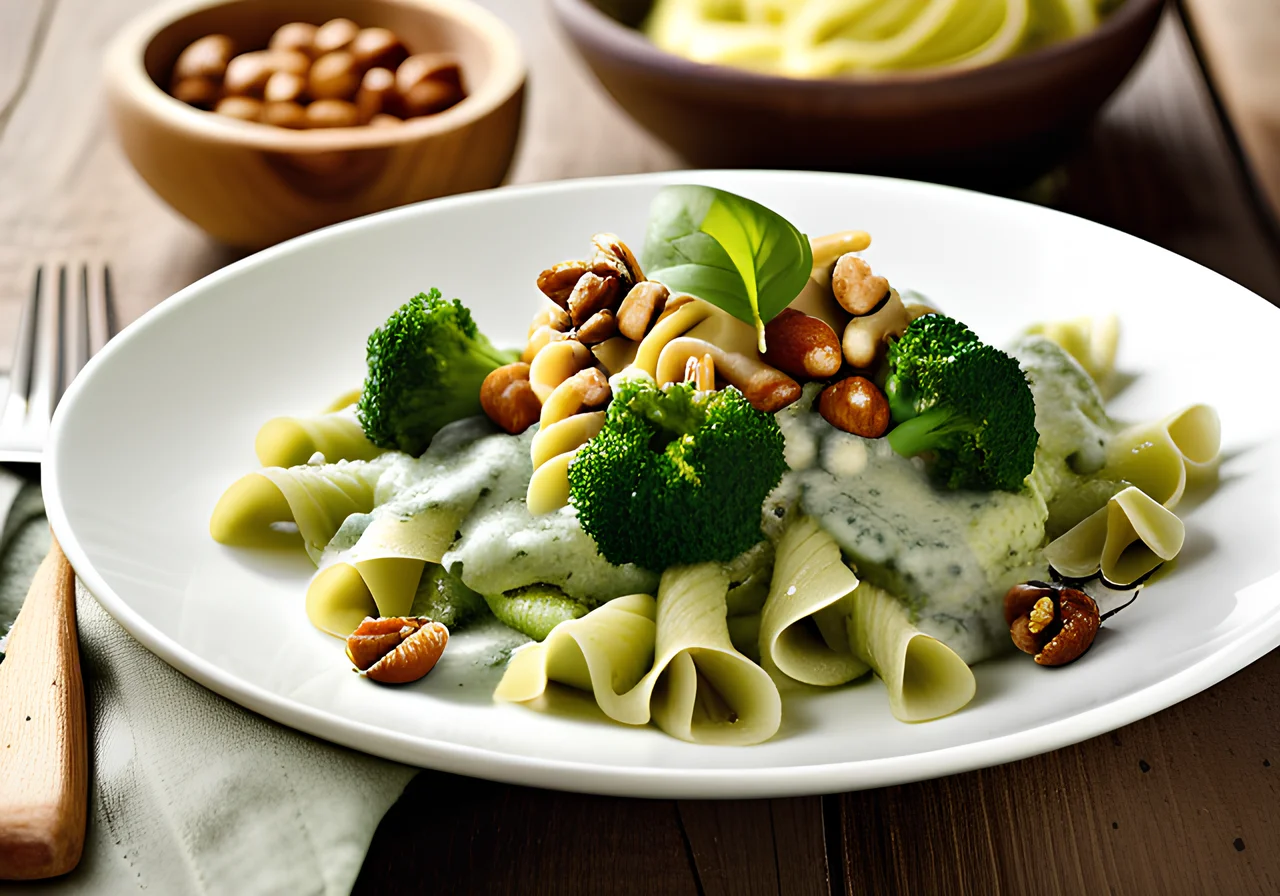 Whole Wheat Shell Pasta with Broccoli Sauce