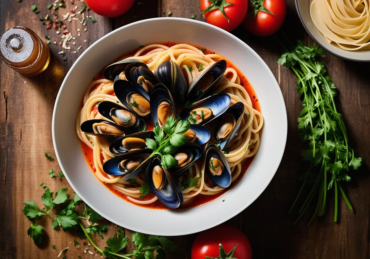 Linguine with Mussel Sauce