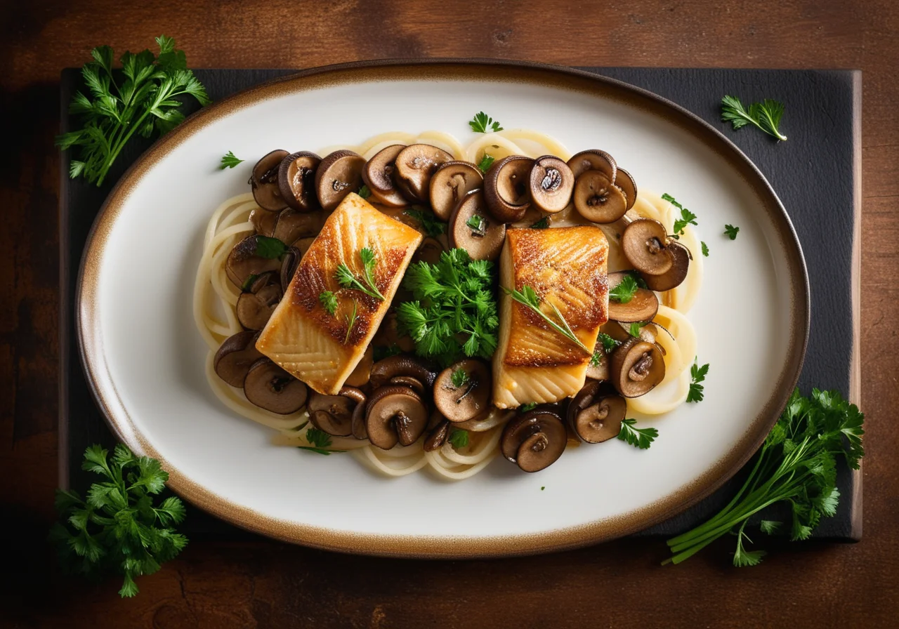 Christmas Carp with Onions and Mushrooms