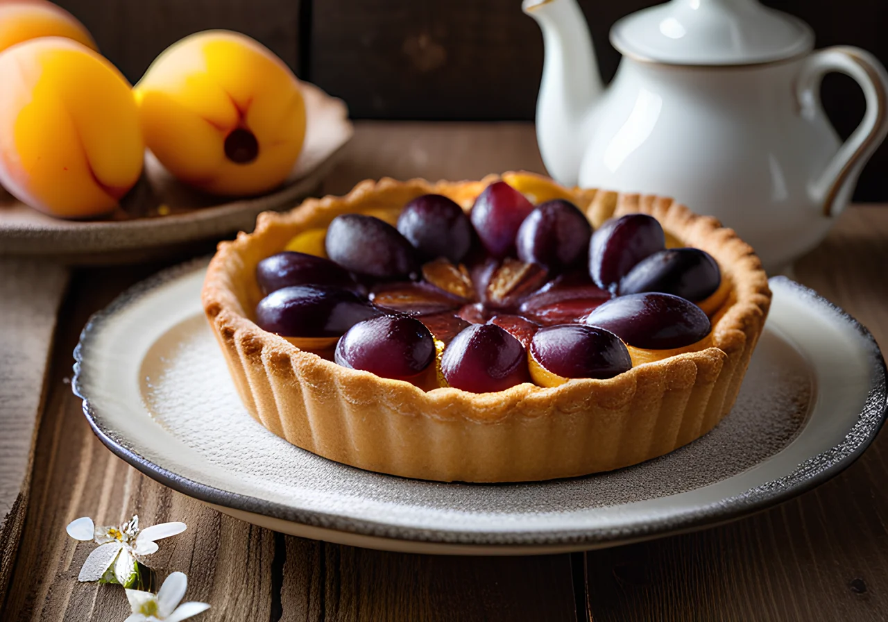 Plum‑Almond Tart