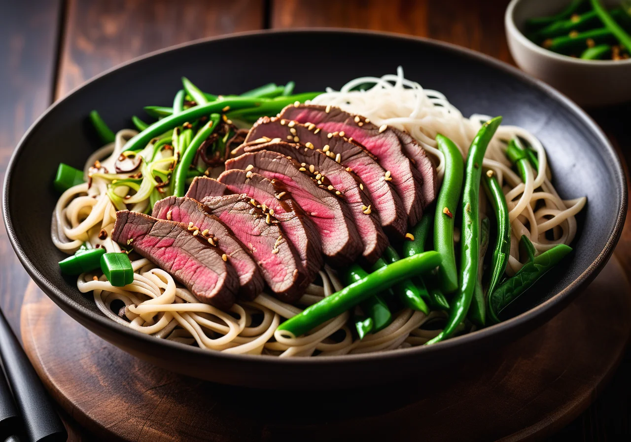 Meat and Pak Choy from the Wok