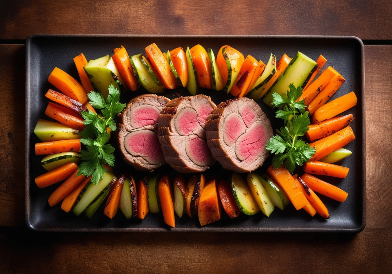 Lamb Fillet with Grated Vegetables