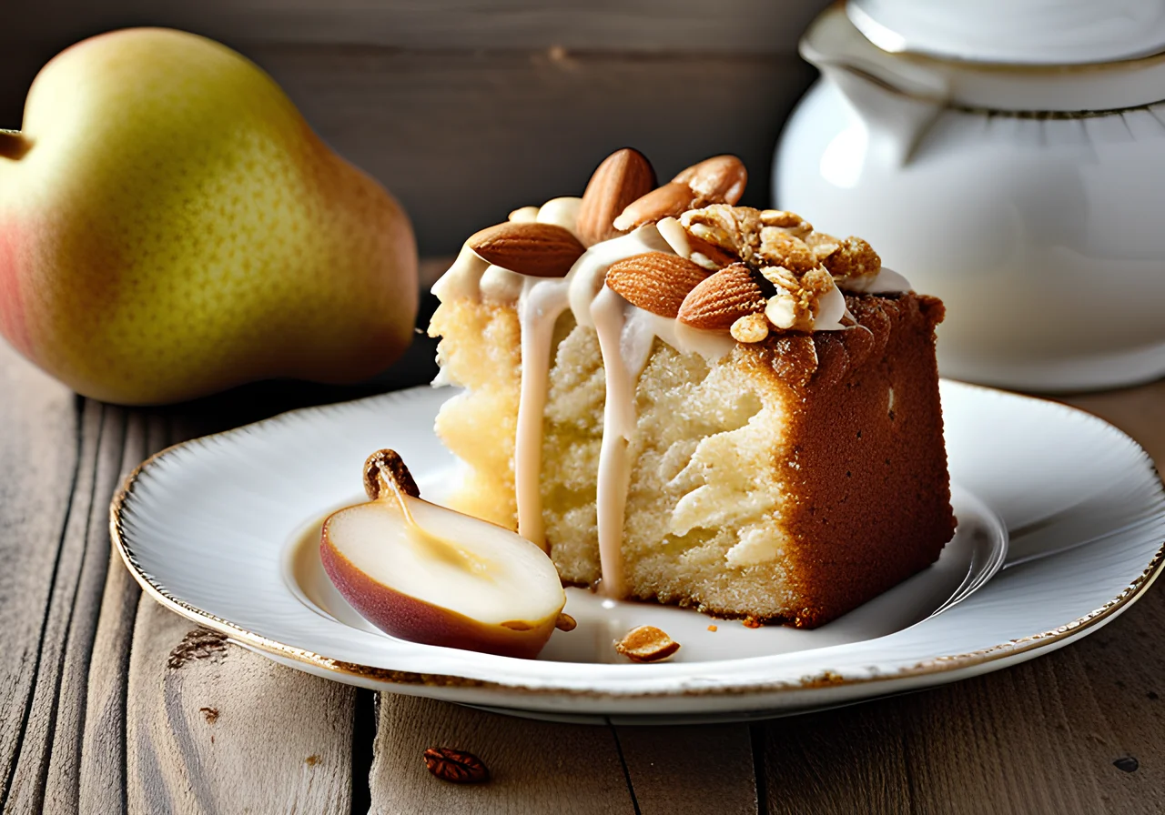 Pear Cake with Crumb Topping