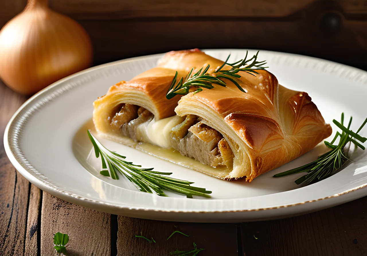 Savory Onion Strudel