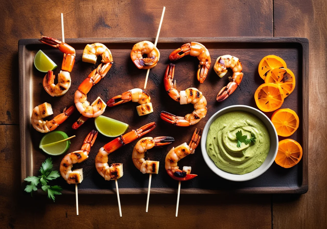 Shrimp Pepper Skewers from Grill