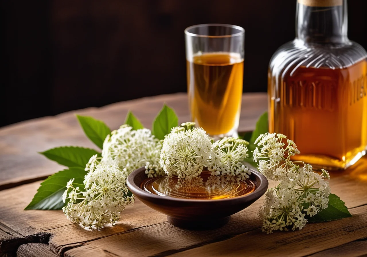 Elderflower Syrup with Vanilla