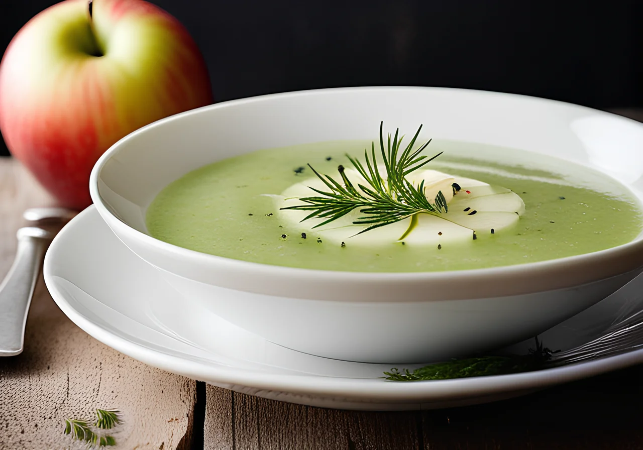 Cold Cucumber Apple Soup