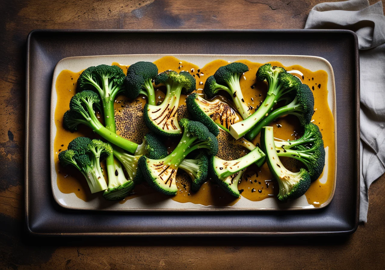 Grilled Vegetables with Miso Dressing