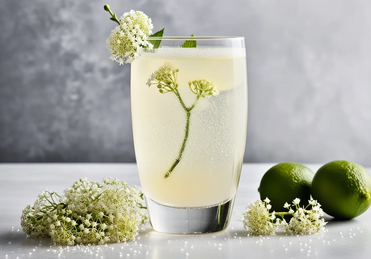 Homemade Elderflower Sparkling Drink