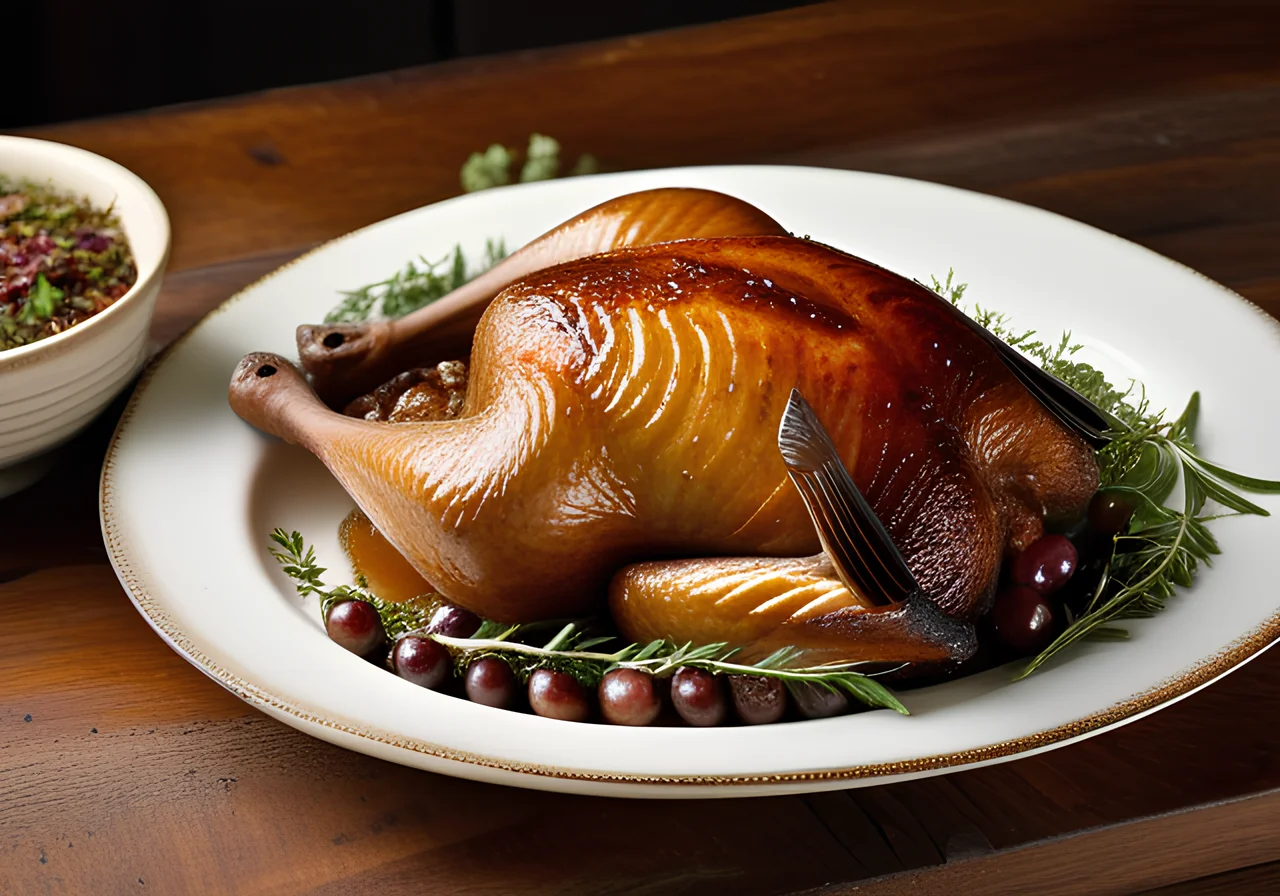 Goose with Potato Stuffing