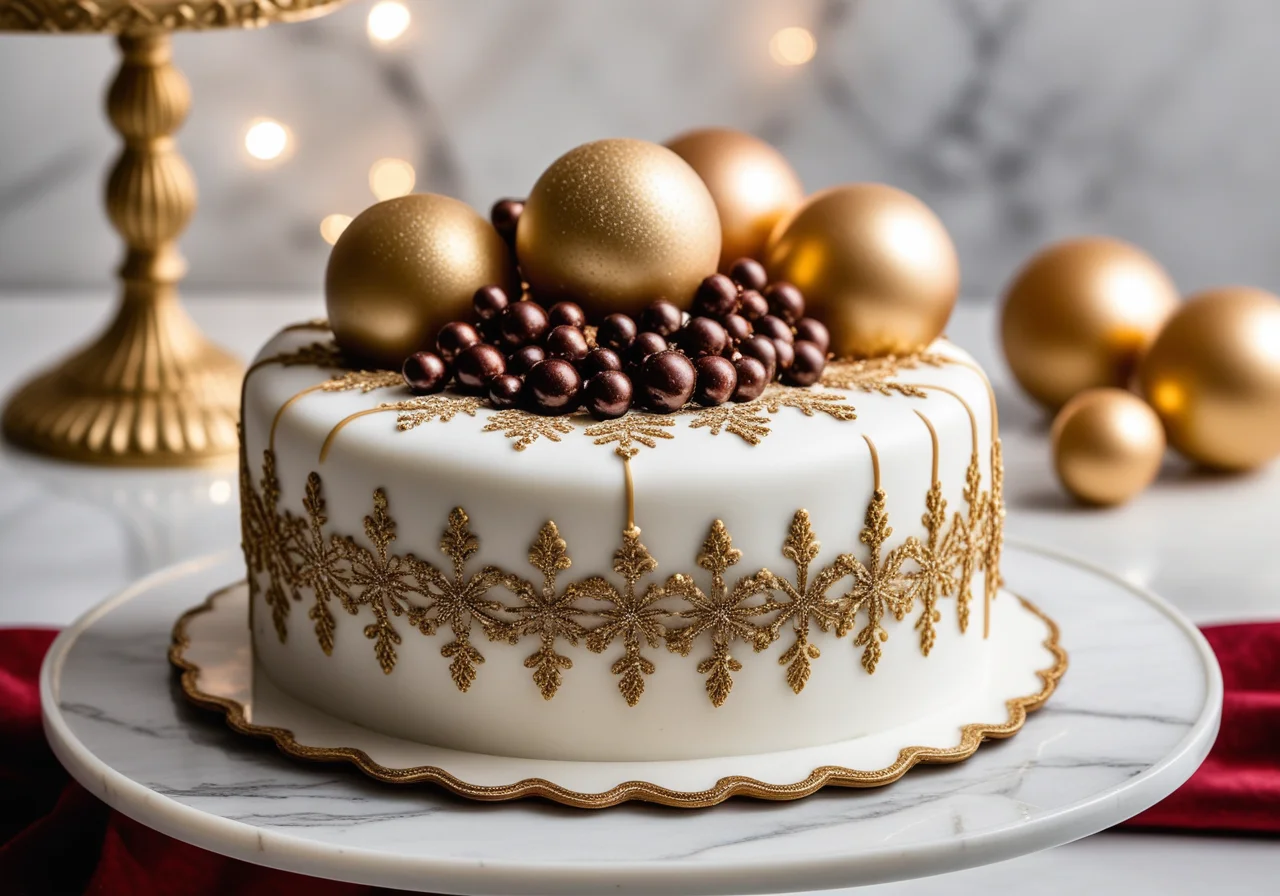Three-Story Christmas Cake