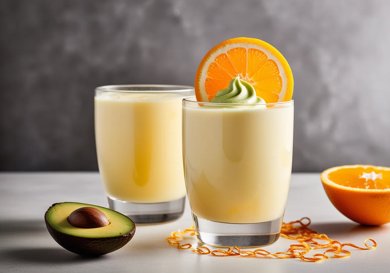 Buttermilk with Orange and Avocado