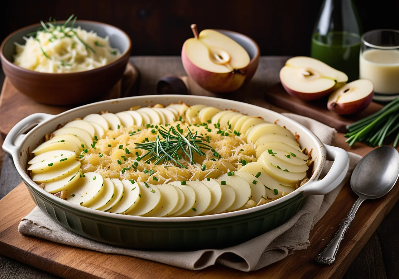 Potato Sauerkraut Casserole