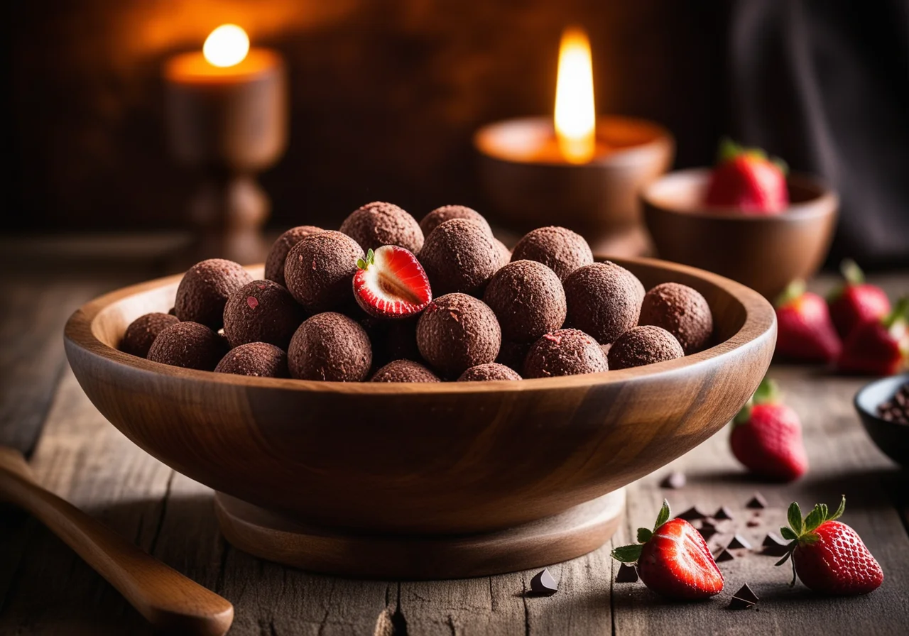 Energy Balls with Dates, Almonds and Cocoa Nibs