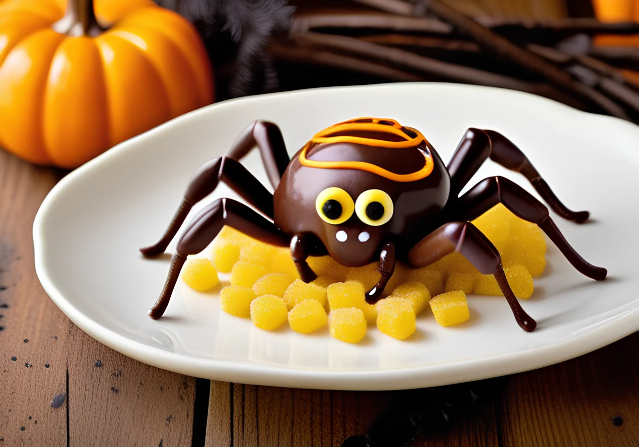 Spider Pralines for Halloween