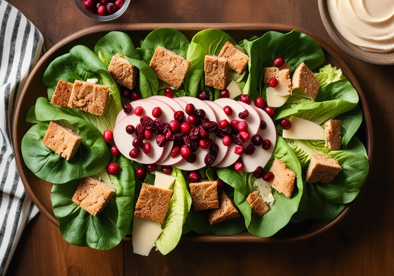 Romaine Salad with Turkey