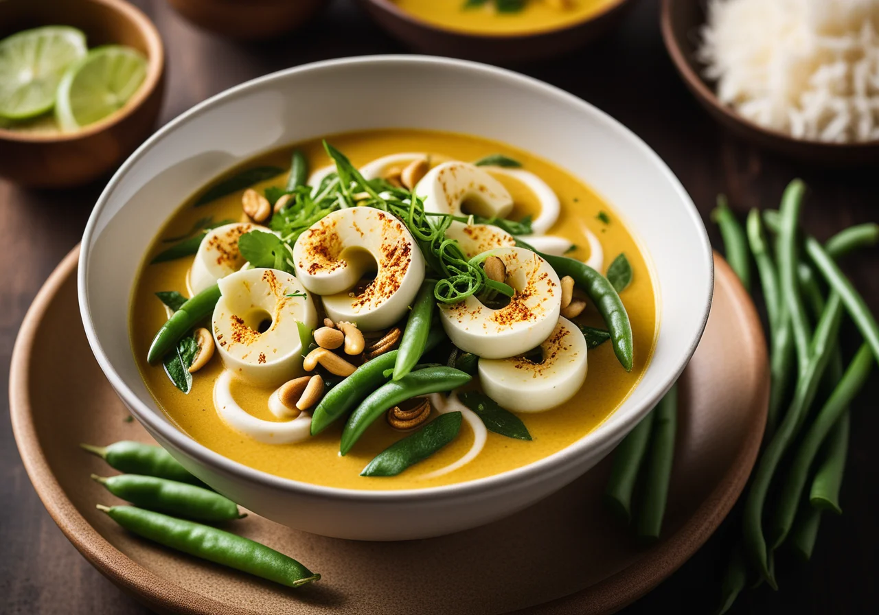 Bali Soup with Coconut Milk and Fine Beans