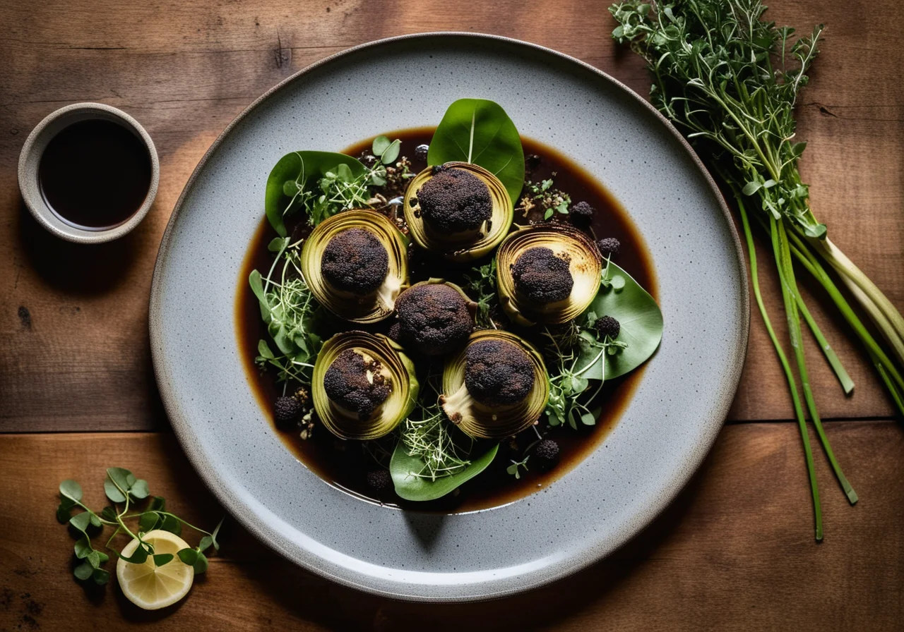 Artichokes with Truffle Sauce