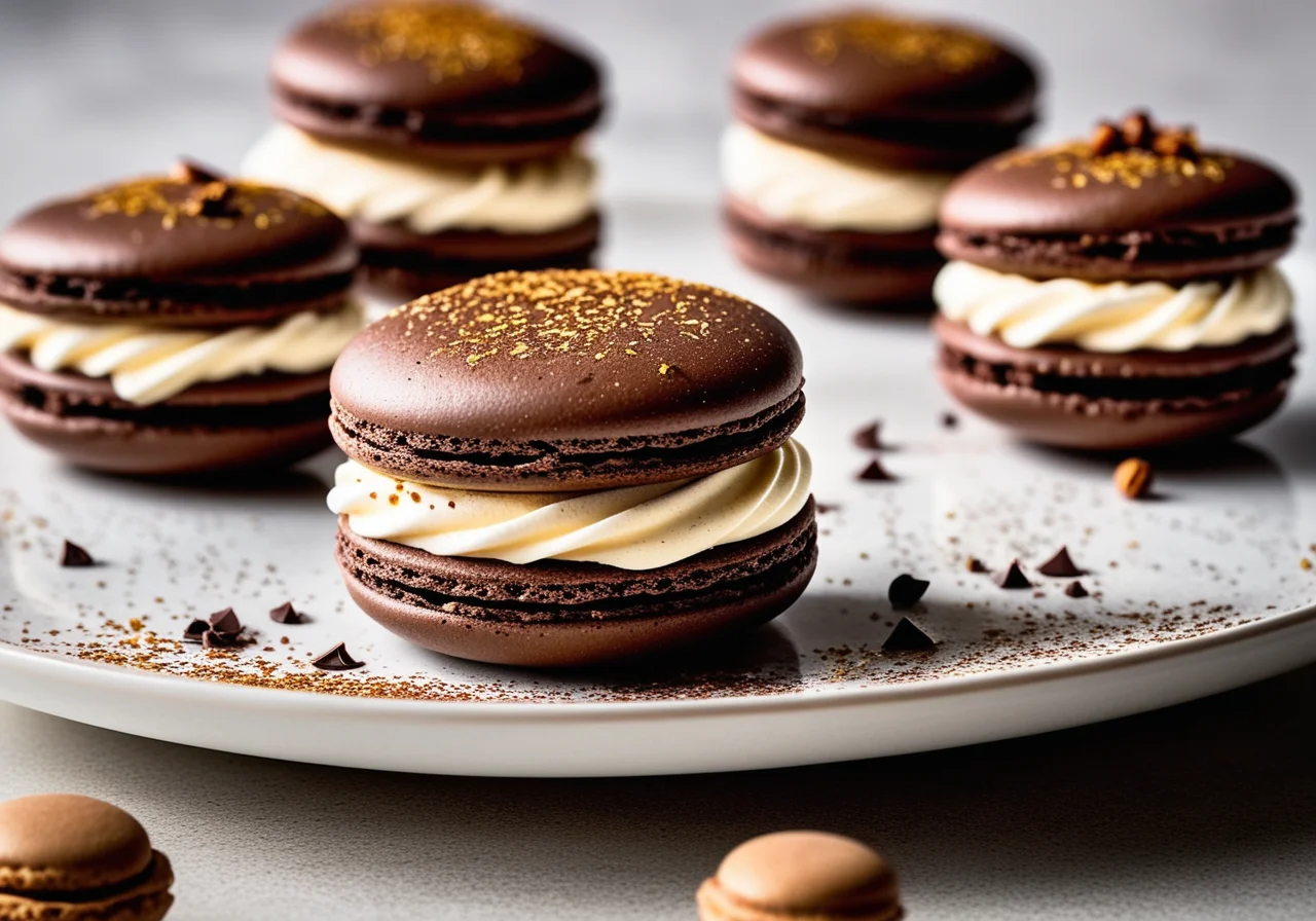 Macaron Dessert with Cream