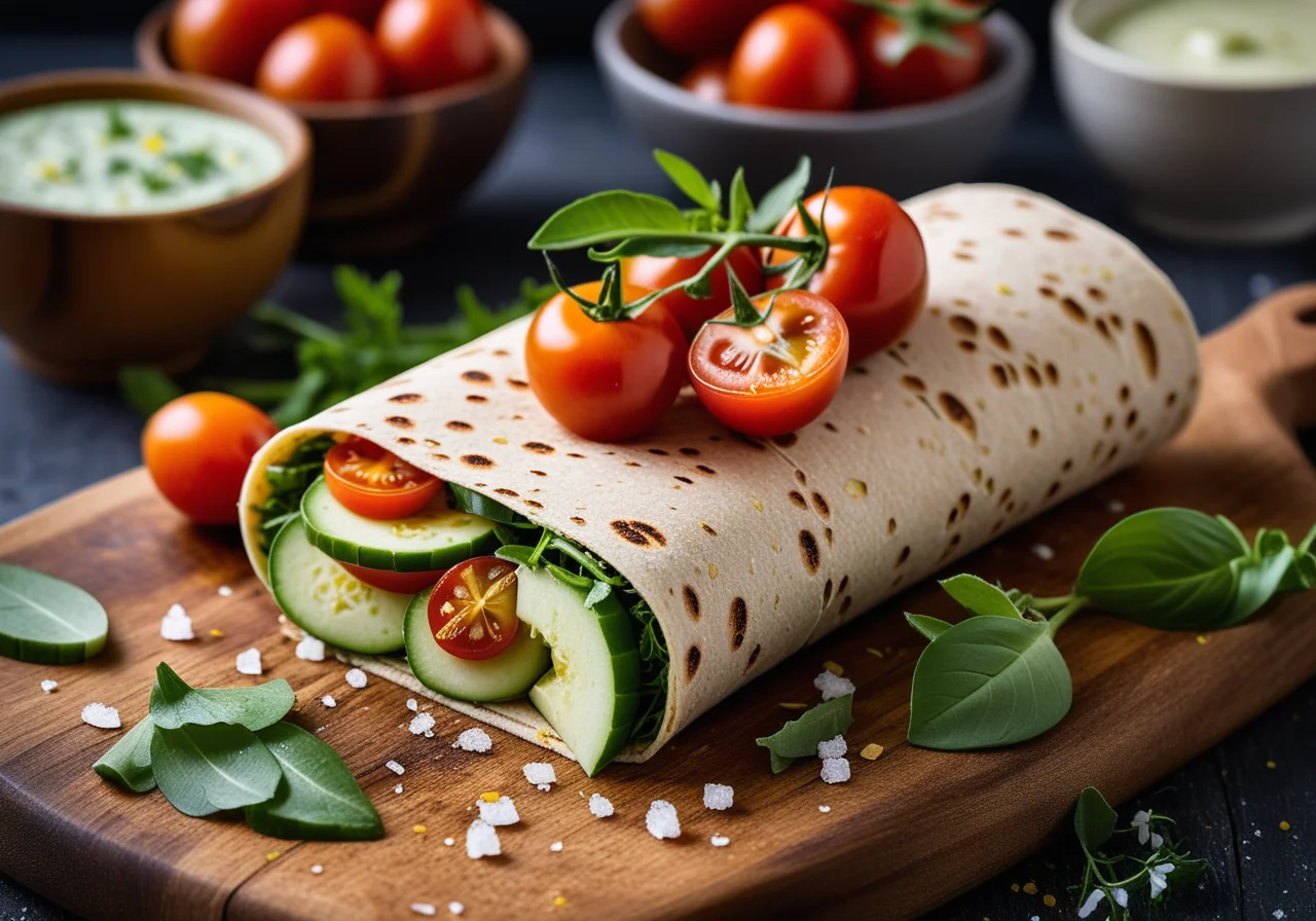 Vegan Wraps with Lupine Meat