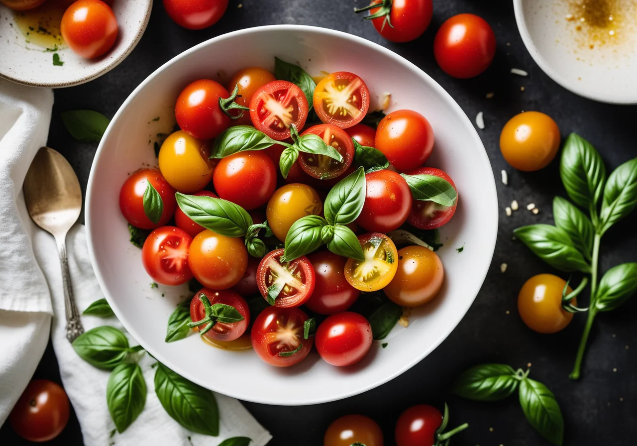 Tomato Garlic Basil Salad