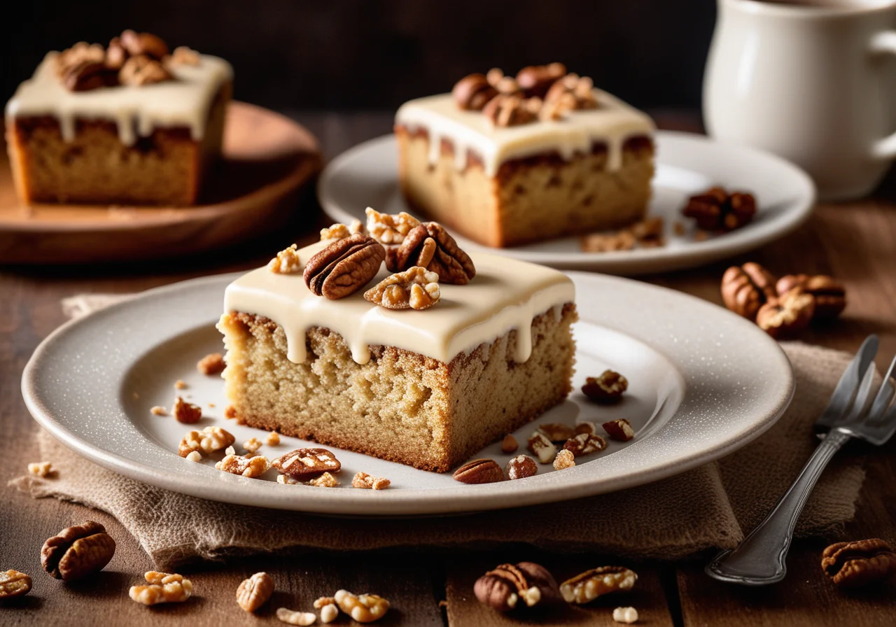 Walnuss-Kaffeeschnitten