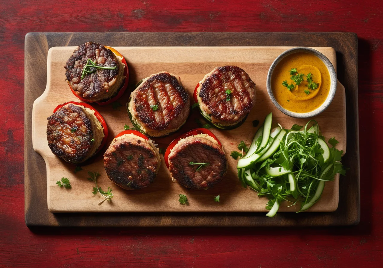 Stuffed Beef Patties