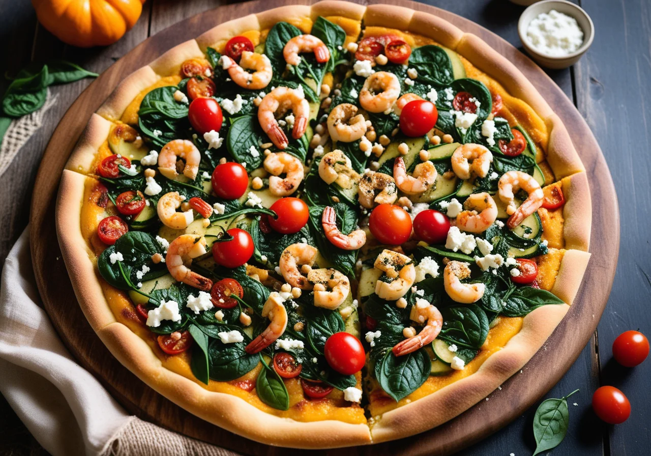 Pumpkin Chickpea Pizza