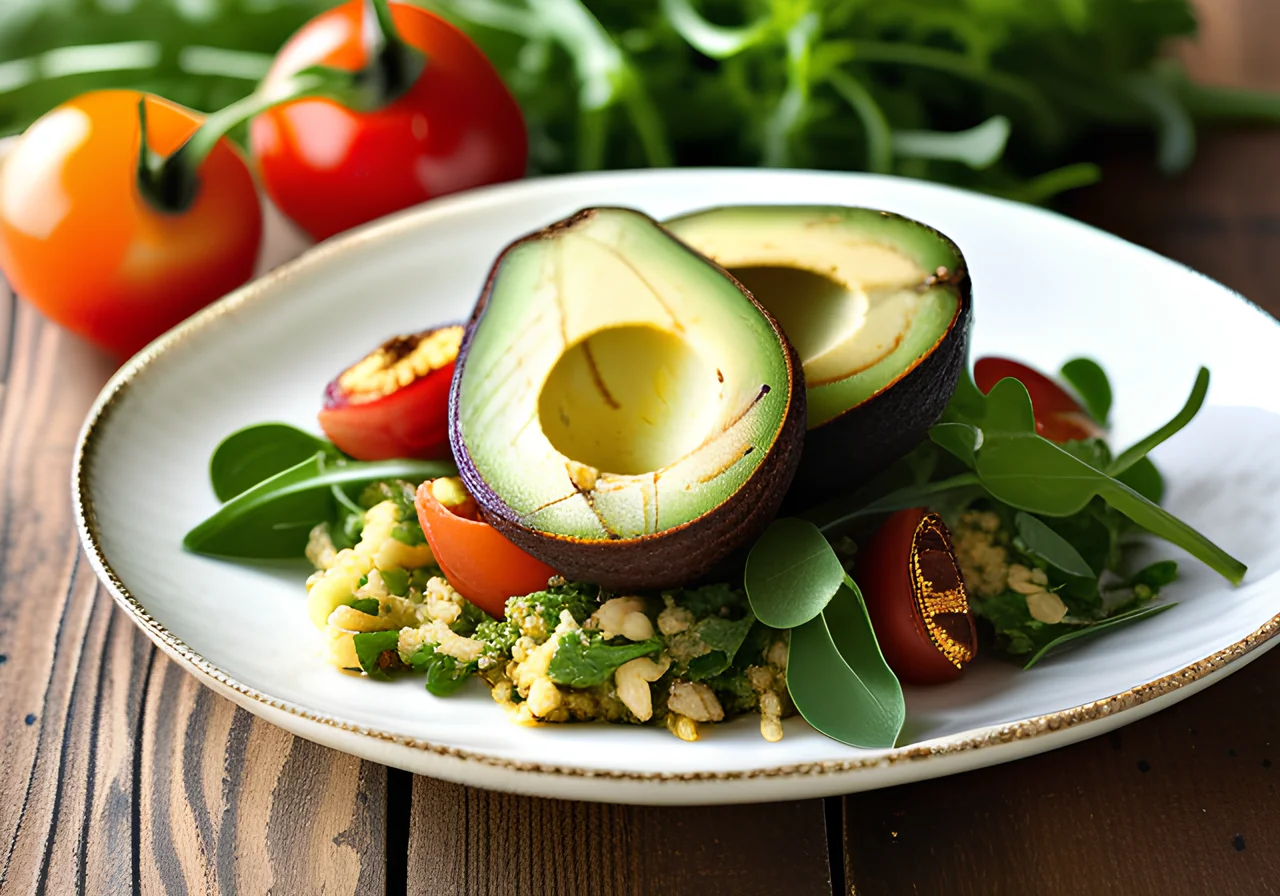 Avocado with Almond Crust