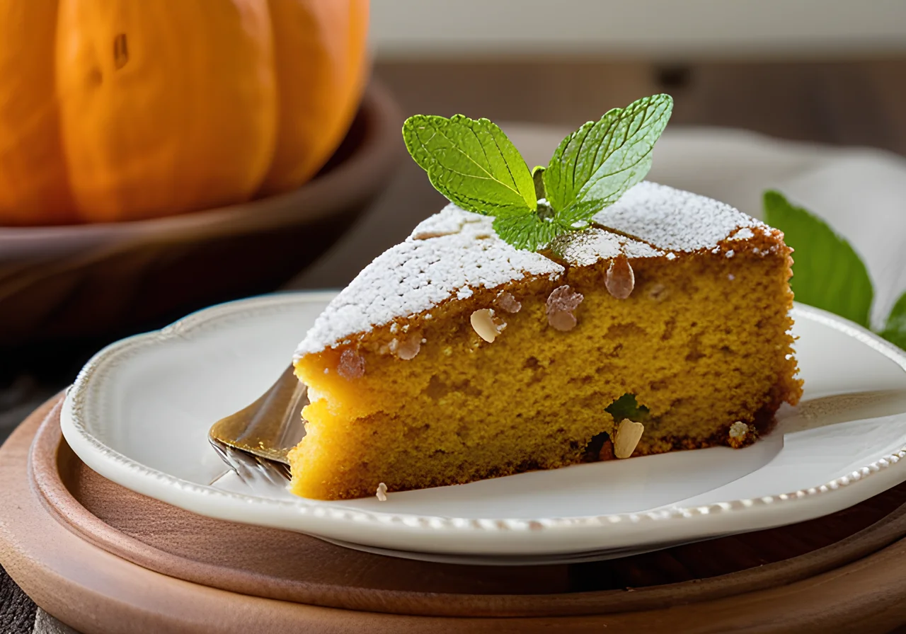 Juicy Pumpkin Almond Cake