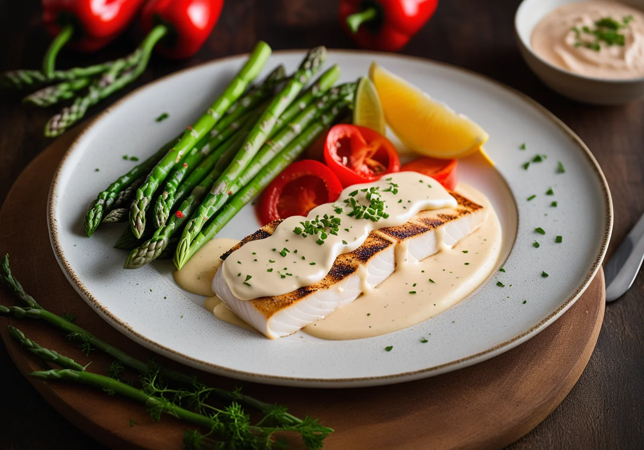 Pangasius with Asparagus