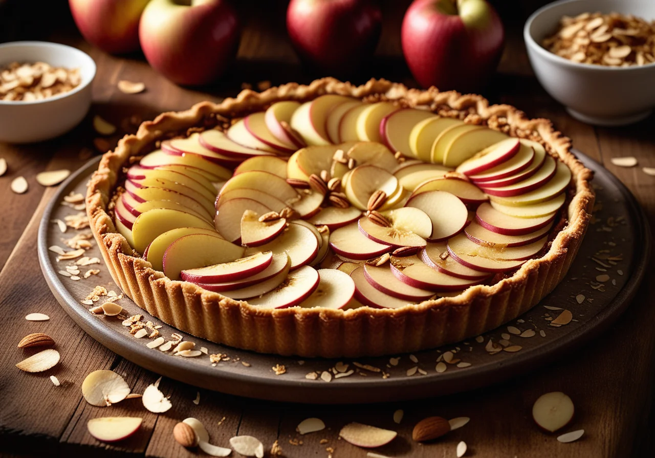 Apple Tart with Coconut Flakes