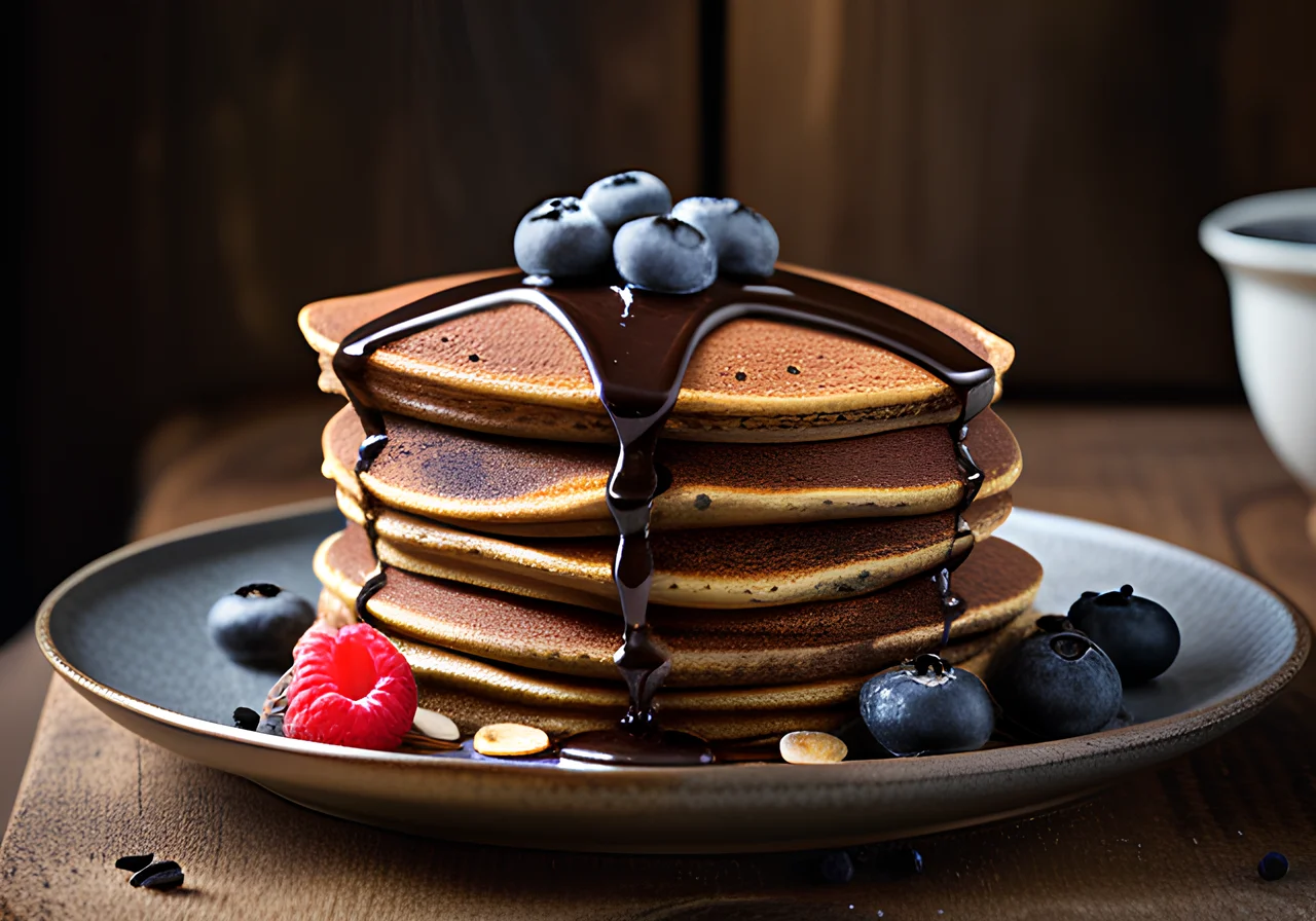 Buckwheat Chocolate Pancakes