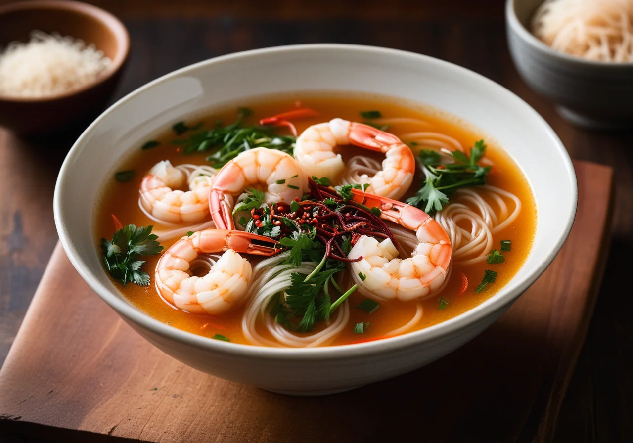 Shrimp and Glass Noodle Soup