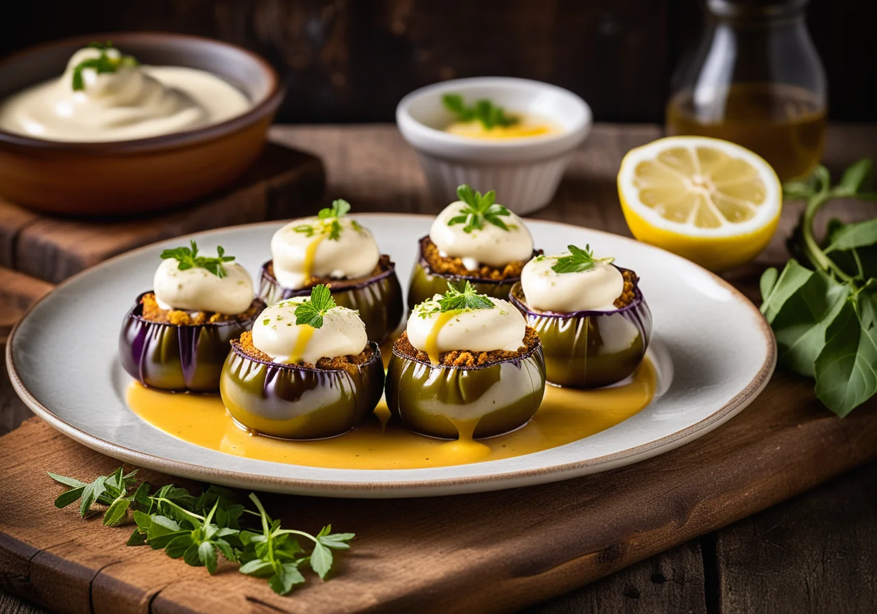 Stuffed Eggplant Rolls