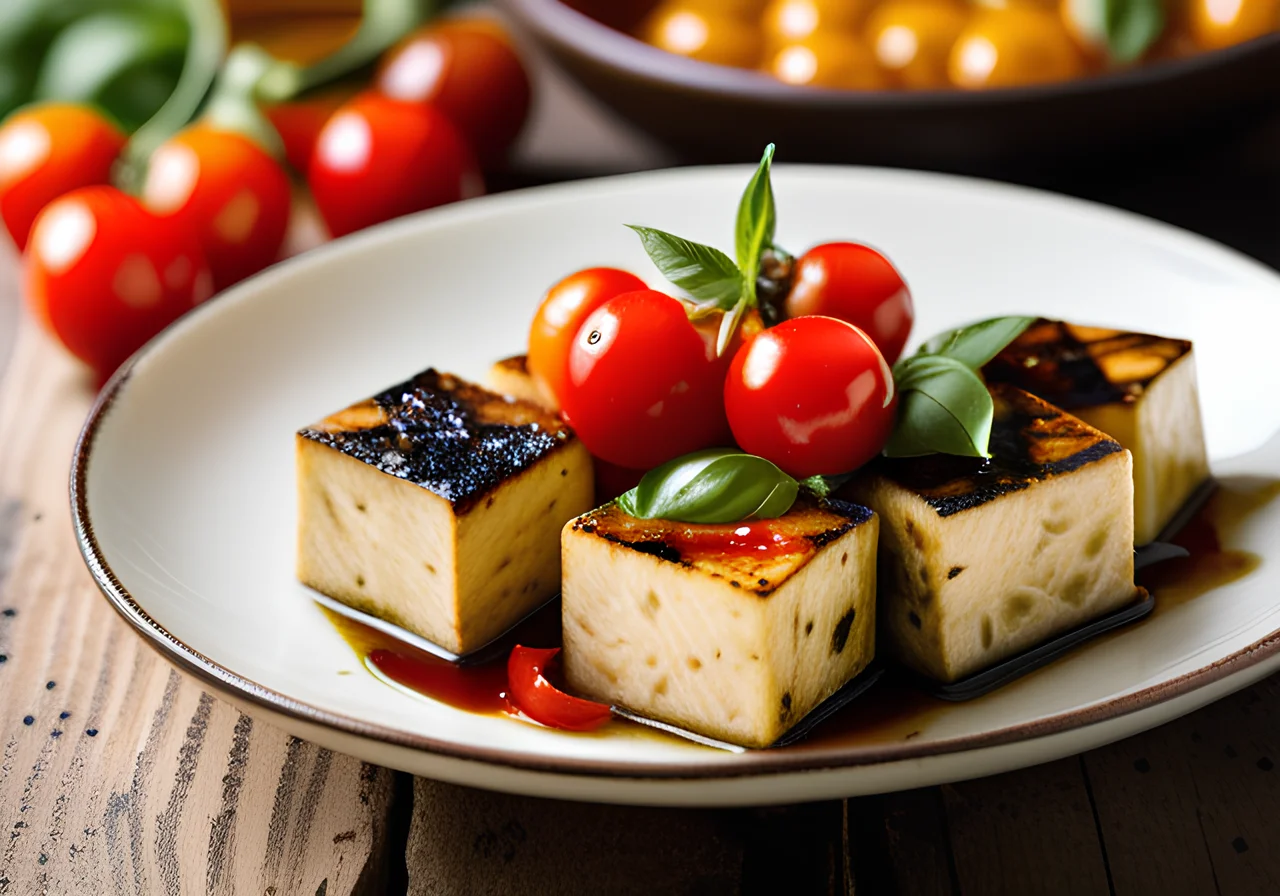 Herb Tofu with Tomatoes