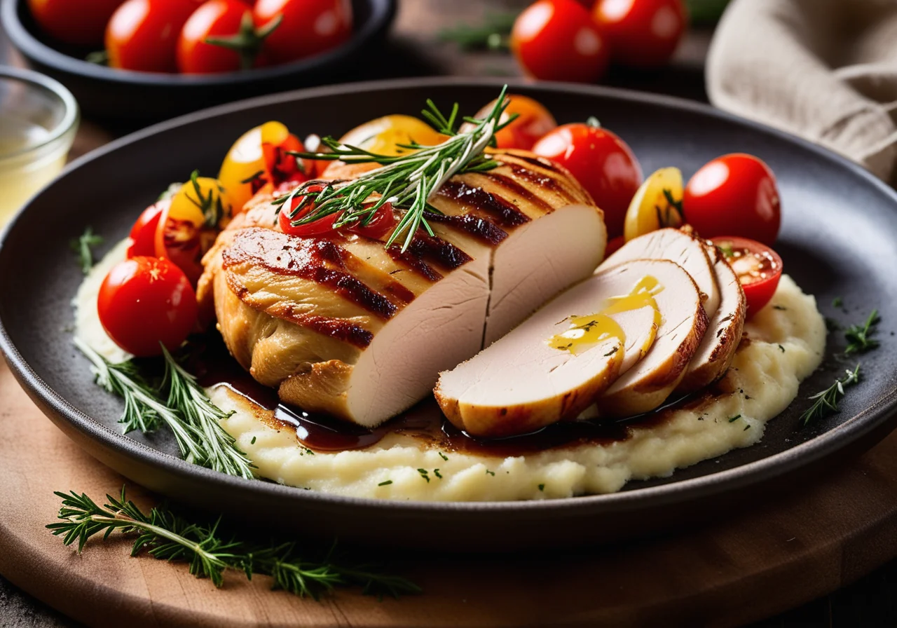 Chicken Breast with Potato Crown