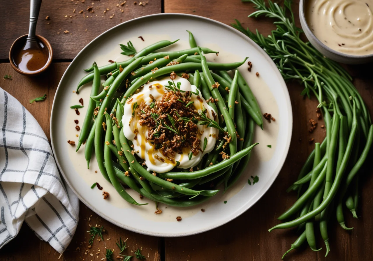Green Beans with Herbs and Onions