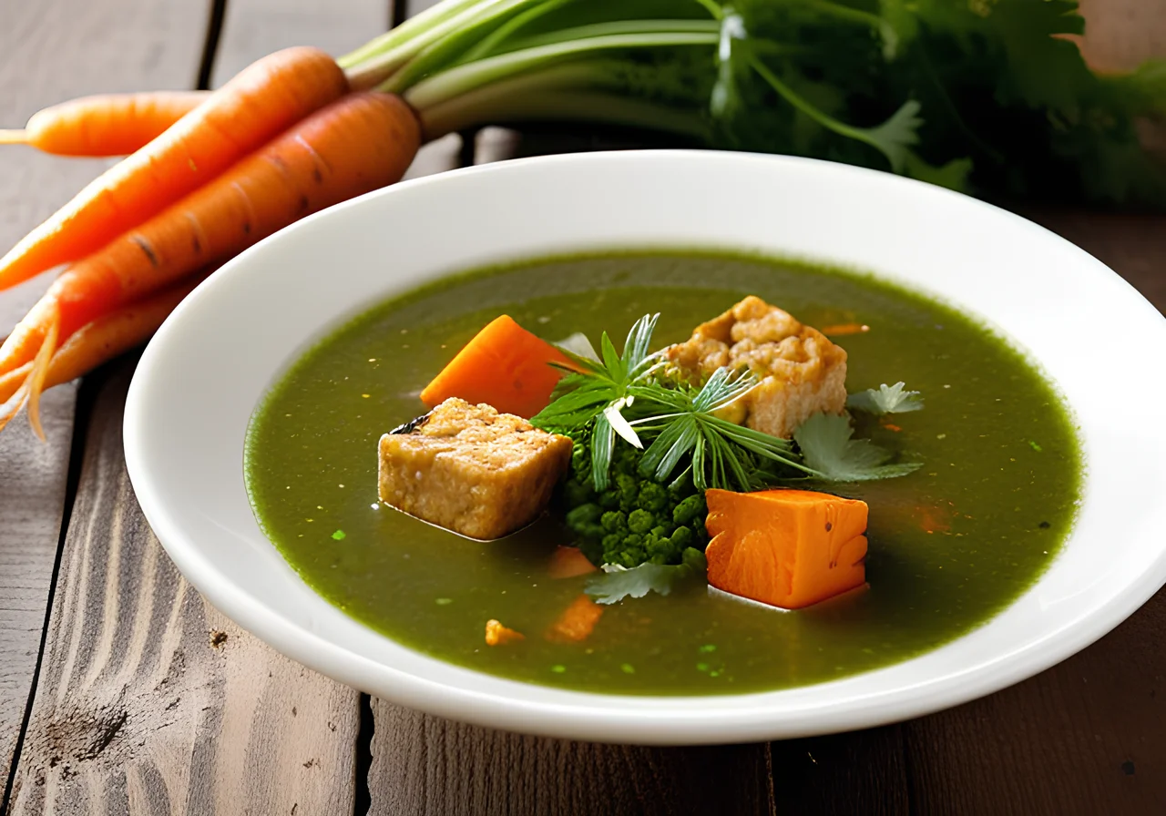 Vegetable Soup with Tempeh
