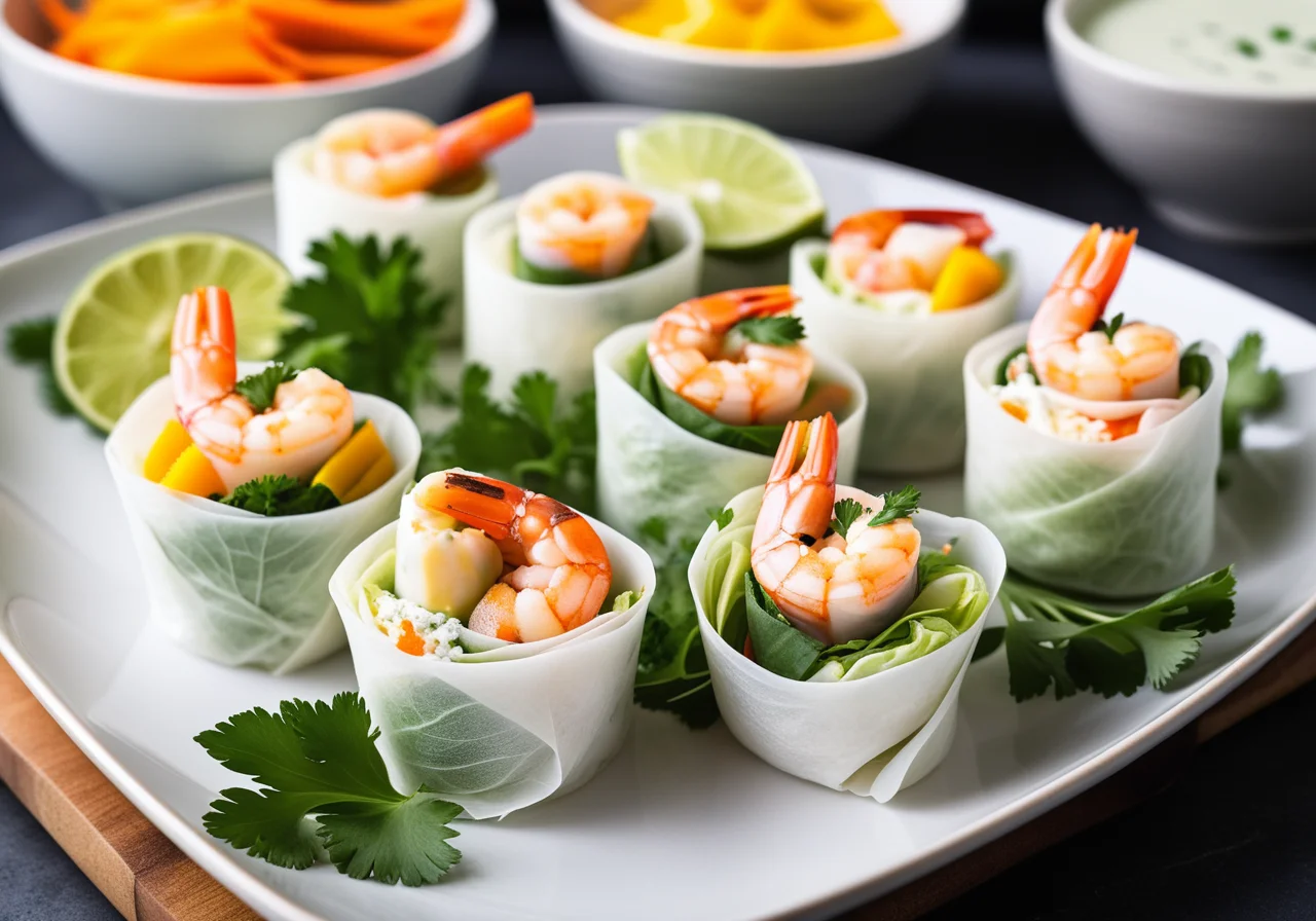 Rice Paper Rolls with Shrimp