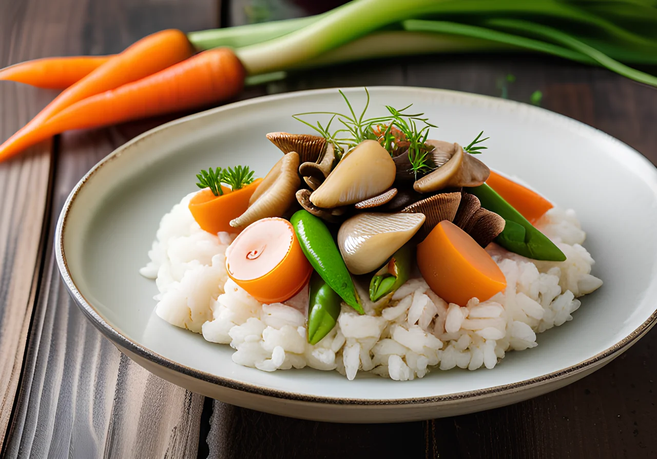 Rice with Mushrooms and Vegetables