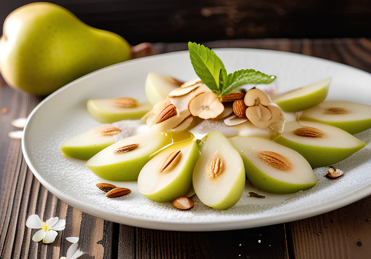 Pear Almond Salad
