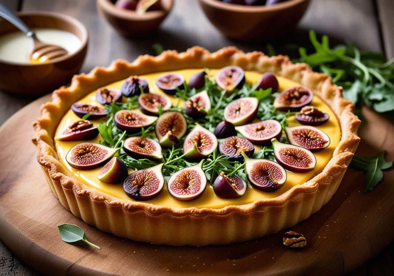 Fig and Cheese Tart